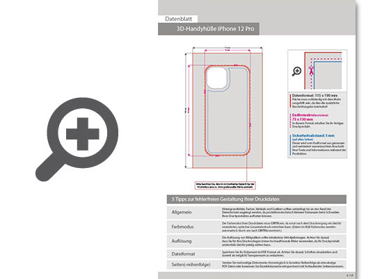 Product Bild standard-handyh__lle_f__r_iphone_12_pro__4_0-farbig_einseitig_bedruckt